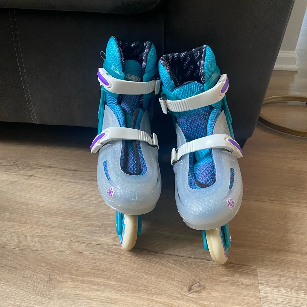 Crazy 8 Blue and Purple Rollerblades